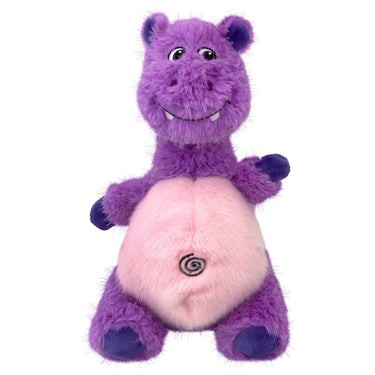 Kong Knots Belly Hippo Squeaker Dog Toy - M/L